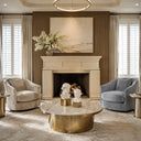 Limestone fireplace in Moonlight Beige Limestone - Image 1