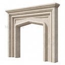 Limestone fireplace surround in Moonlight Beige Limestone - Image 4