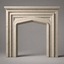 Limestone fireplace surround in Moonlight Beige Limestone - Image 2