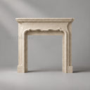 Limestone mantel in Moonlight Beige Limestone - Image 2