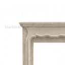 Limestone mantel in Moonlight Beige Limestone - Image 5