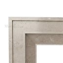 Limestone fireplace mantel in Moonlight Beige Limestone - Image 5