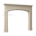 Limestone fireplace hearth in Moonlight Beige Limestone - Image 3