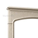 Limestone fireplace hearth in Moonlight Beige Limestone - Image 6