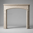 Limestone fireplace hearth in Moonlight Beige Limestone - Image 2