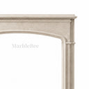Limestone fireplace hearth in Moonlight Beige Limestone - Image 5