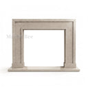 Natural limestone fireplace in Moonlight Beige Limestone - Image 4