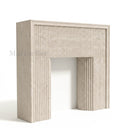 Natural limestone fireplace in Moonlight Beige Limestone - Image 5