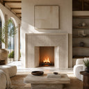 Natural limestone fireplace in Moonlight Beige Limestone - Image 3