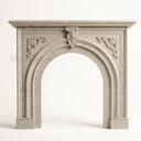 Victorian Limestone fireplace in Moonlight Beige Limestone - Image 4