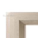 Limestone electric fireplace in Moonlight Beige Limestone - Image 6