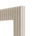 Modern limestone fireplace in Moonlight Beige Limestone - Image 6