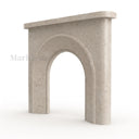 Limestone fireplace in Moonlight Beige Limestone - Image 4