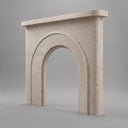 Limestone fireplace in Moonlight Beige Limestone - Image 2