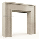 Limestone fireplace mantel in Moonlight Beige Limestone - Image 5