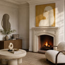 Limestone fireplace surround in Moonlight Beige Limestone - Image 1