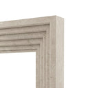 Modern limestone fireplace in Moonlight Beige Limestone - Image 6