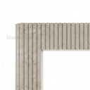 Modern limestone fireplace in Moonlight Beige Limestone - Image 6