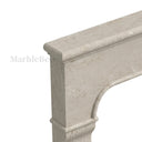 Limestone fireplace in Moonlight Beige Limestone - Image 6