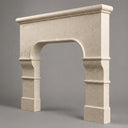 Limestone fireplace in Moonlight Beige Limestone - Image 2