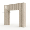 Limestone fireplace surround in Moonlight Beige Limestone - Image 5