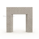 Limestone fireplace surround in Moonlight Beige Limestone - Image 4