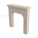 Limestone mantel in Moonlight Beige Limestone - Image 4