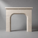 Limestone mantel in Moonlight Beige Limestone - Image 2