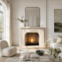 Limestone mantel in Moonlight Beige Limestone - Image 1