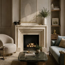 Limestone hearth in Moonlight Beige Limestone - Image 2
