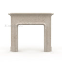 Limestone fireplace mantel in Moonlight Beige Limestone - Image 5