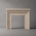 Limestone fireplace hearth in Moonlight Beige Limestone - Image 2