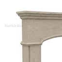 Natural limestone fireplace in Moonlight Beige Limestone - Image 5