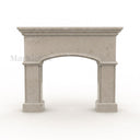 Natural limestone fireplace in Moonlight Beige Limestone - Image 3