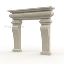 Limestone fireplace in Moonlight Beige Limestone - Image 5
