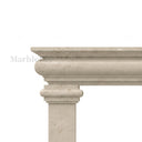 Limestone fireplace in Moonlight Beige Limestone - Image 6