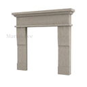 Limestone fireplace surround in Moonlight Beige Limestone - Image 4