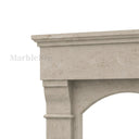 Limestone mantel in Moonlight Beige Limestone - Image 6