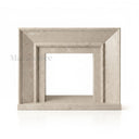 Limestone fireplace mantel in Moonlight Beige Limestone - Image 3