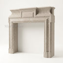 Limestone fireplace hearth in Moonlight Beige Limestone - Image 3