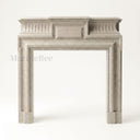 Limestone fireplace hearth in Moonlight Beige Limestone - Image 4