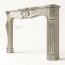 Limestone fireplace in Moonlight Beige Limestone - Image 5
