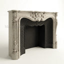 Limestone fireplace surround in Moonlight Beige Limestone - Image 4