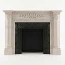 Limestone hearth in Moonlight Beige Limestone - Image 4