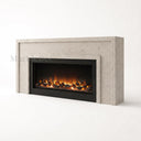 Limestone fireplace hearth in Moonlight Beige Limestone - Image 4