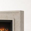 Limestone fireplace hearth in Moonlight Beige Limestone - Image 6