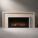Limestone fireplace hearth in Moonlight Beige Limestone - Image 2