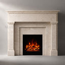 Natural limestone fireplace in Moonlight Beige Limestone - Image 2