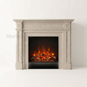 Limestone fireplace in Moonlight Beige Limestone - Image 3