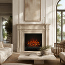Limestone fireplace in Moonlight Beige Limestone - Image 1